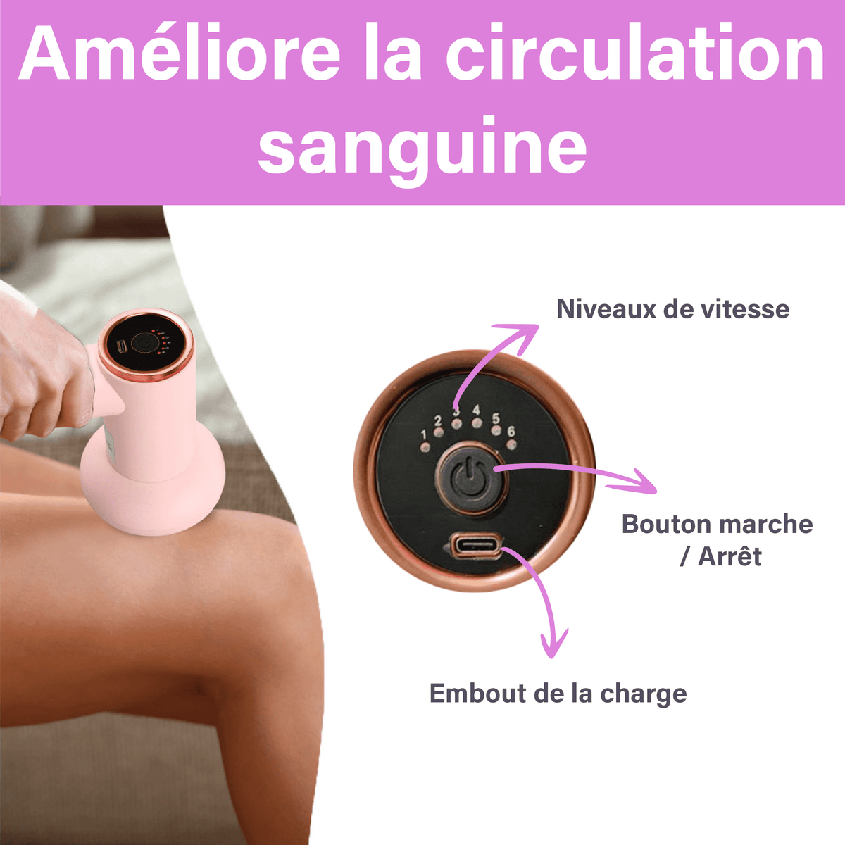 Masseur anti cellulite electrique | Léger et ergonomique | Appareil de massage et relaxation