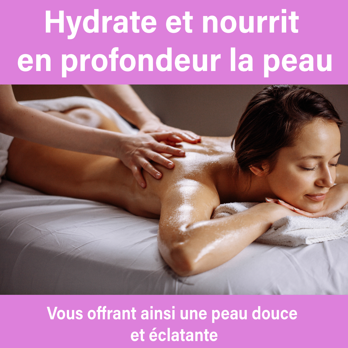 Huile de massage relaxante 50 ml | Bien-être et Détente musculaire